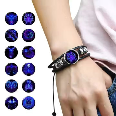 AstroAura | Adjustable Zodiac Sign Bracelet (Energized)