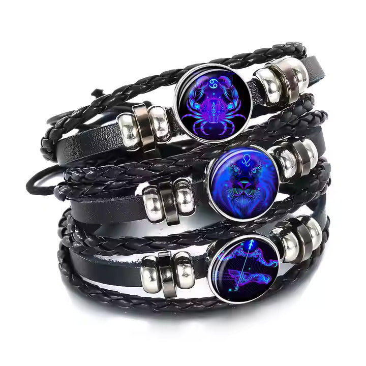 AstroAura | Adjustable Zodiac Sign Bracelet (Energized)