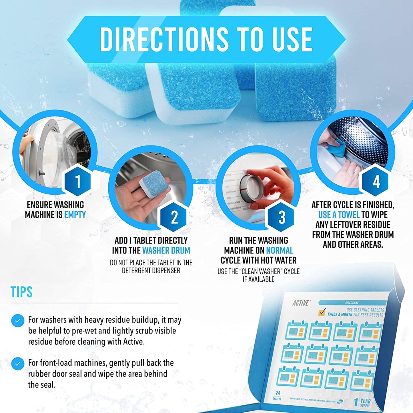 DeepClean | Washing Machine Cleaning Tablets